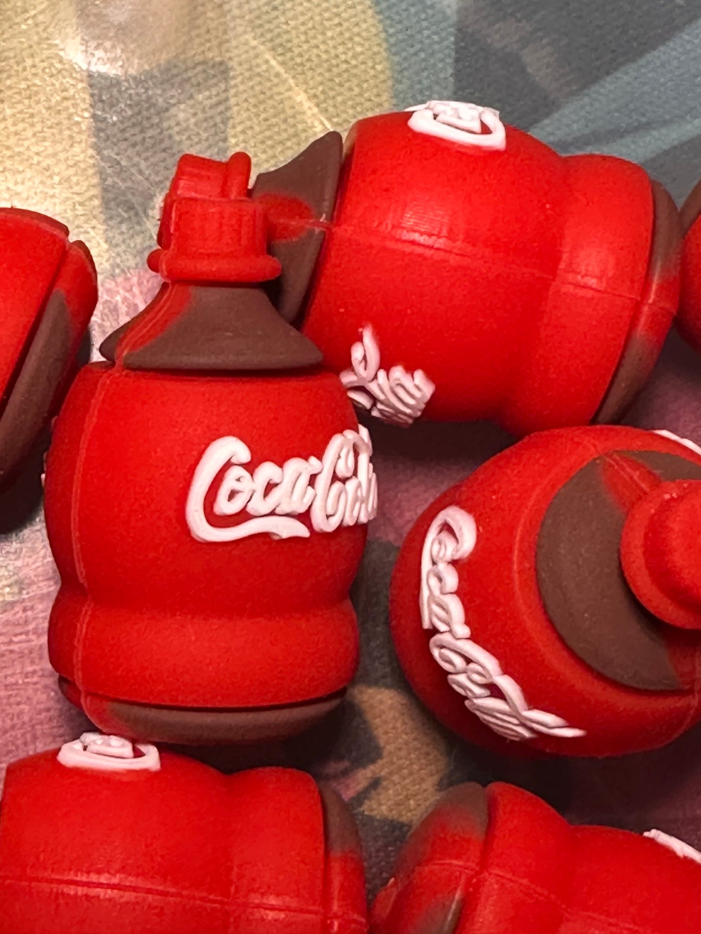 3D Red focal bead