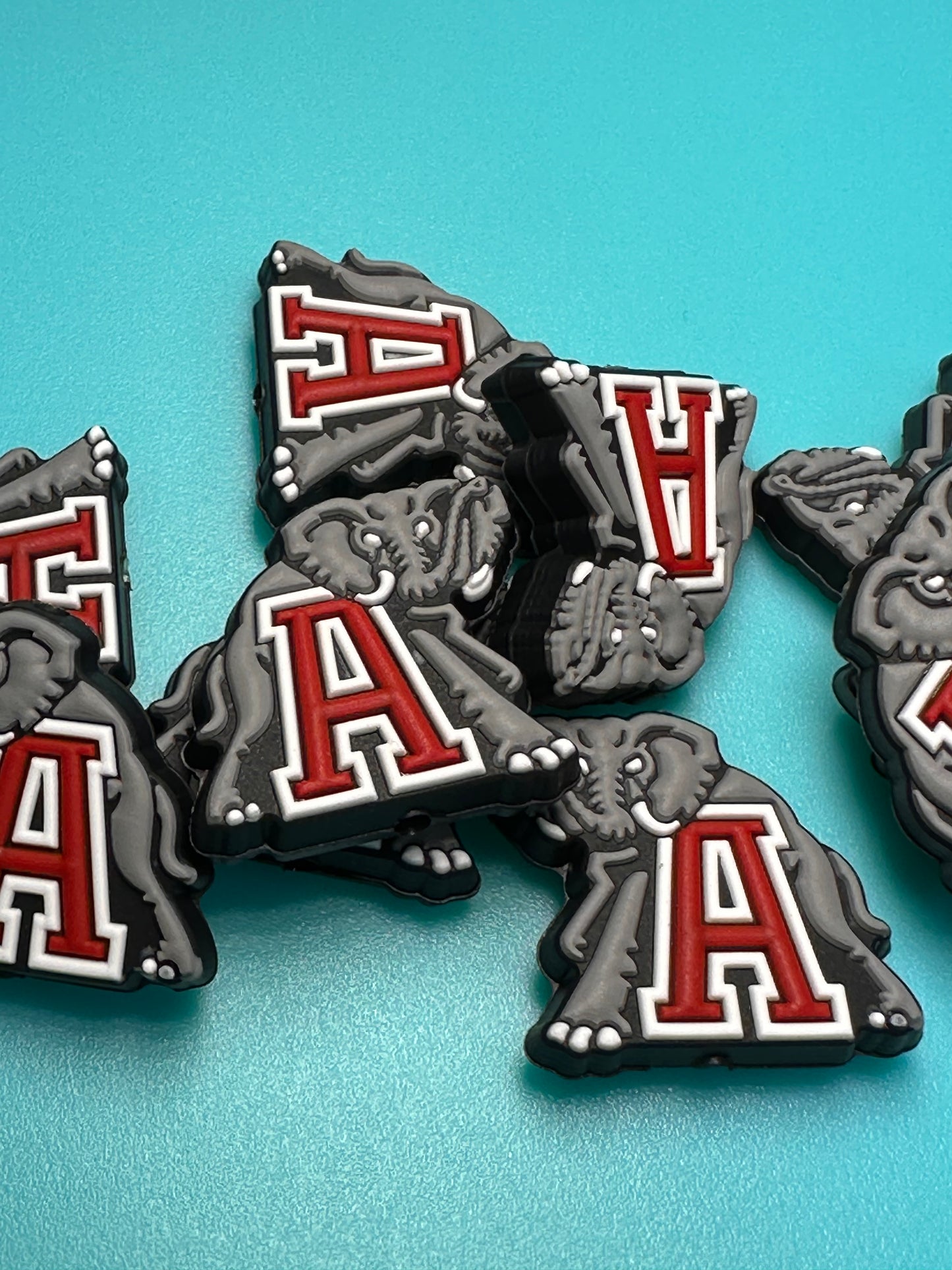 Alabama crimson tide focal bead design #3 Al / elephant