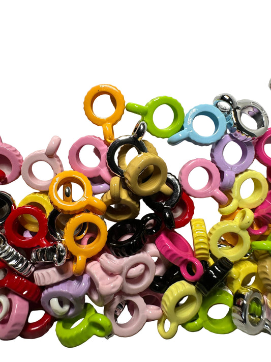 Thin Spacer Bail Beads/ jewelry Bead/ beadable pen beads/ keychain bead/bead/used for dangle charms