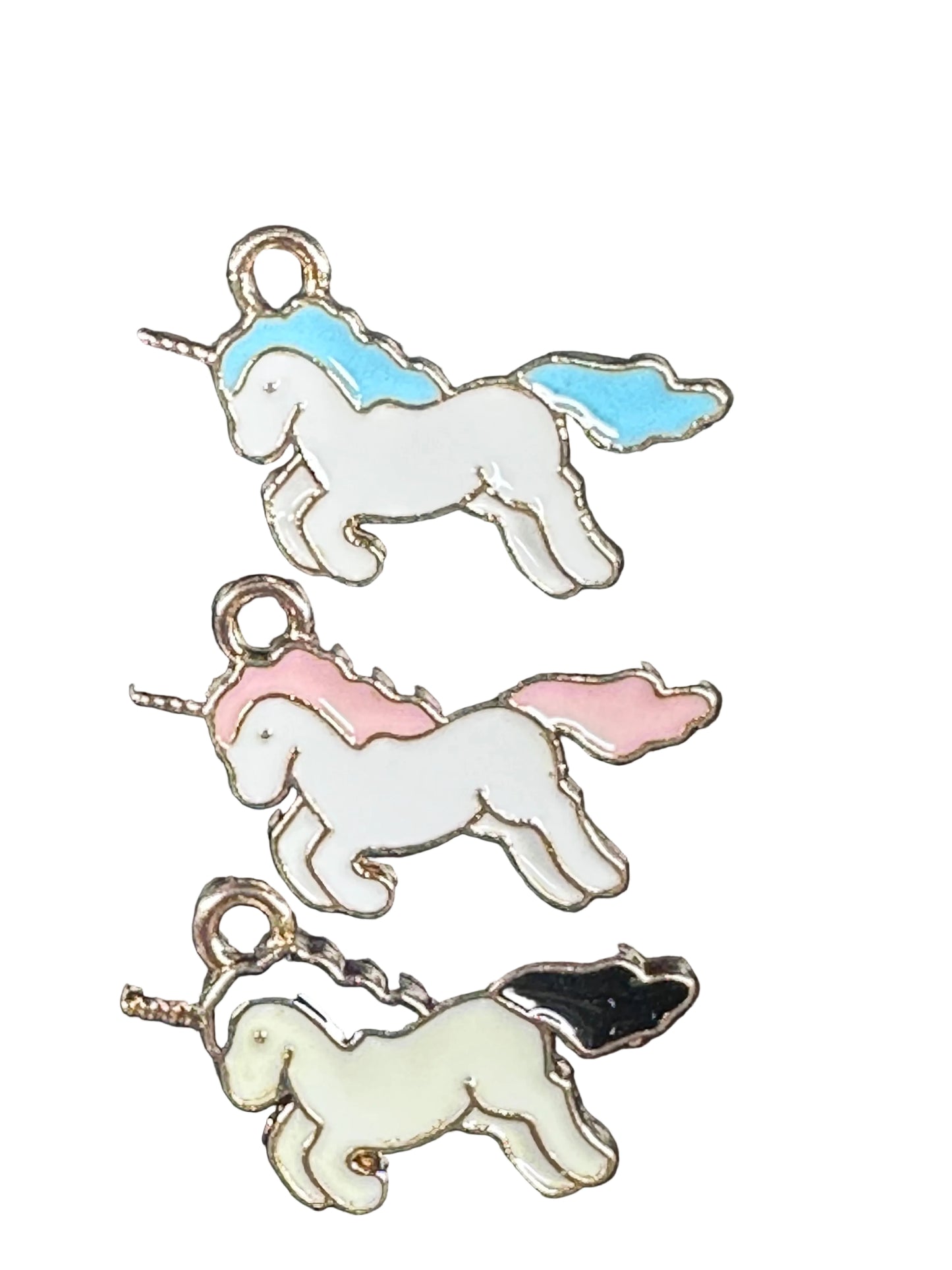 Unicorn enamel metal charms/ DIY charm bracelet/ DIY necklace