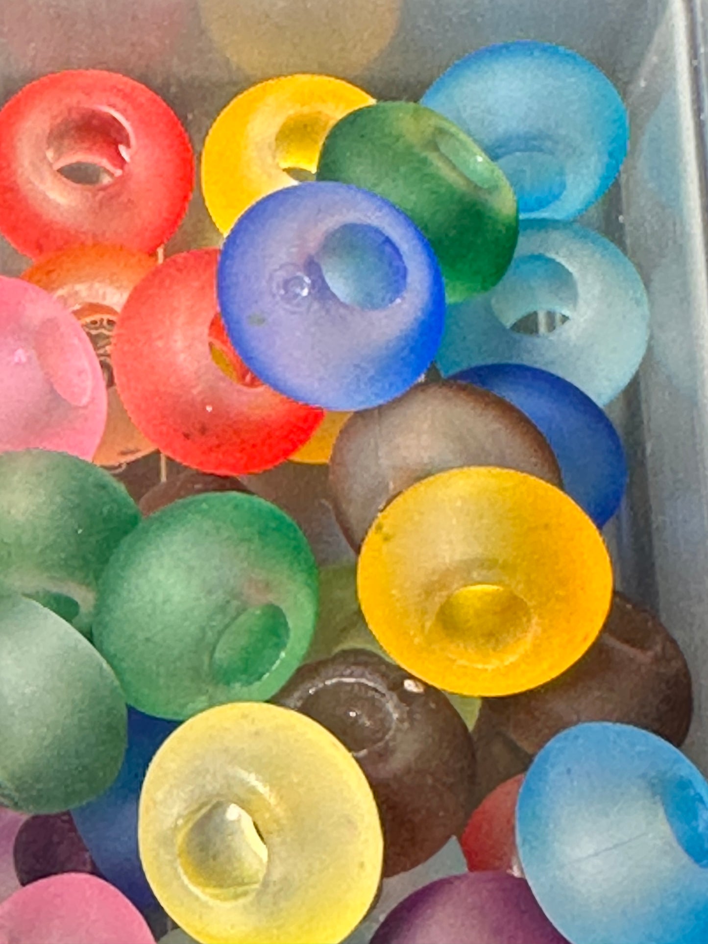 Frosted acrylic spacer beads/ jewelry/ beadable pen beads/ keychain bead/ DIY/ approximately 12mm/STYLE 4
