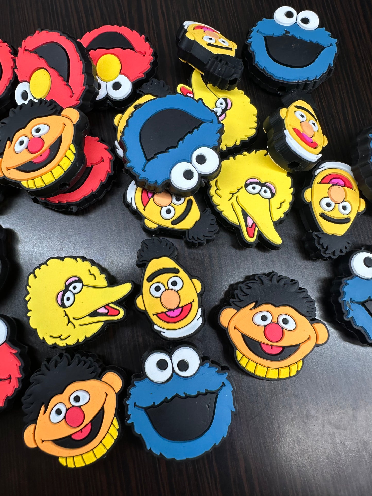 Puppet Characters/ Focal Bead/ beadable pen/ Silicone  bead/ keychain bead/ set of 5