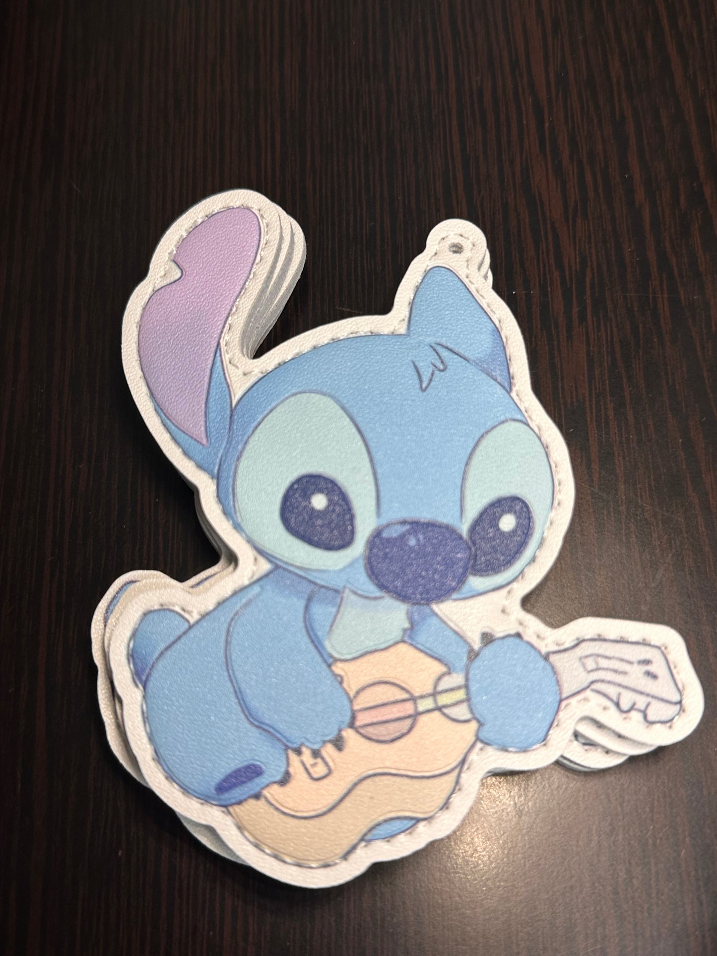 Cute Blue Alien Character Faux Leather Charms- for bag charms, keyrings, Christmas ornaments