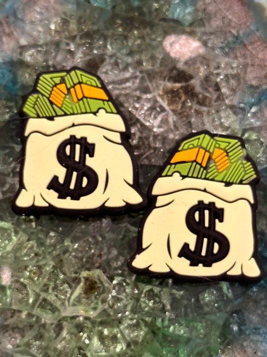 Money bags focal beads