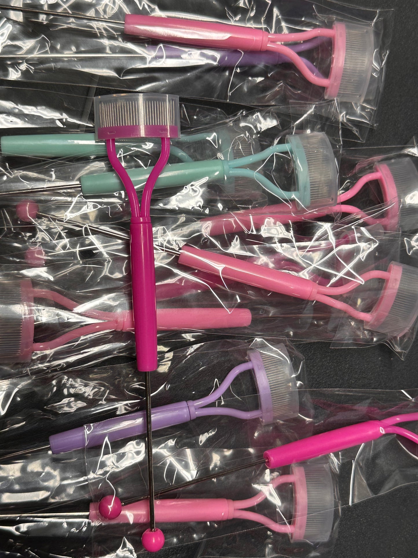 Beadable Makeup eyelash brush separator / beadable item
