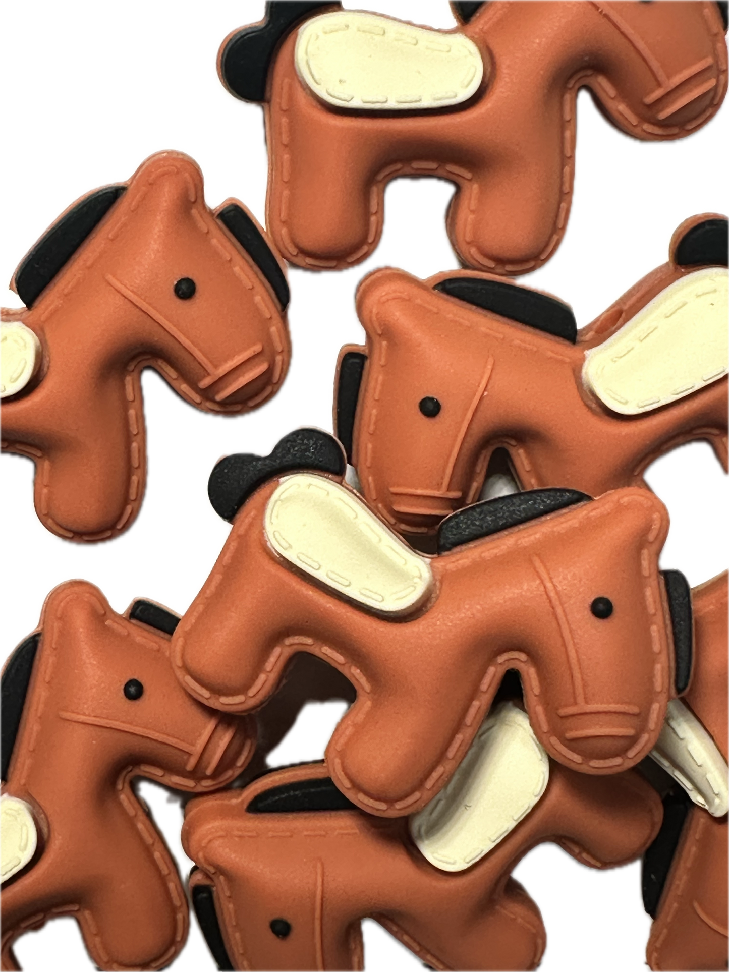 3D Horse/ Focal Bead/ beadable pen/ Silicone  bead/ keychain bead/horseback