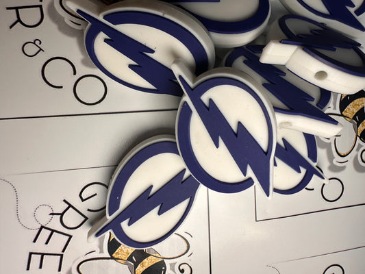 Tampa Bay lightning focal bead