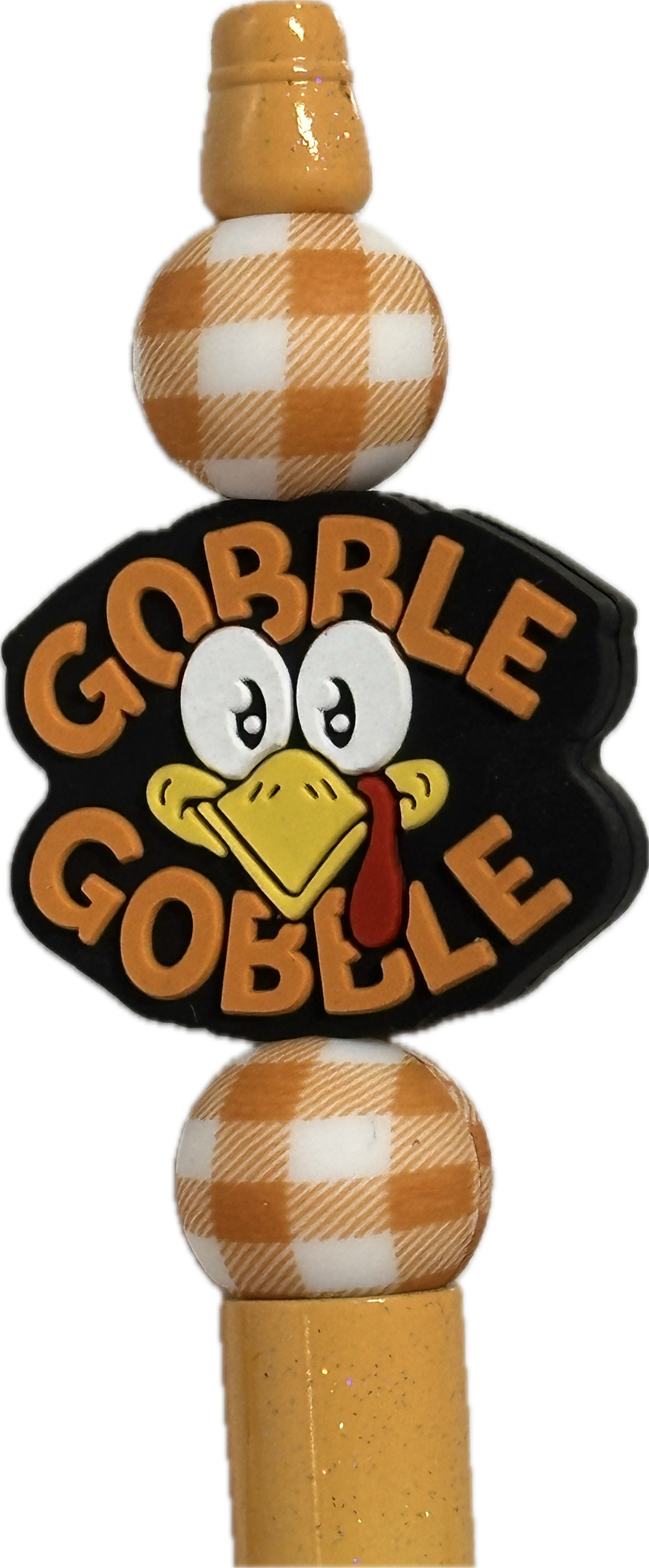 Thanksgiving Focal Bead/ beadable pen/ silicone bead/ keychain bead/DIY/turkey