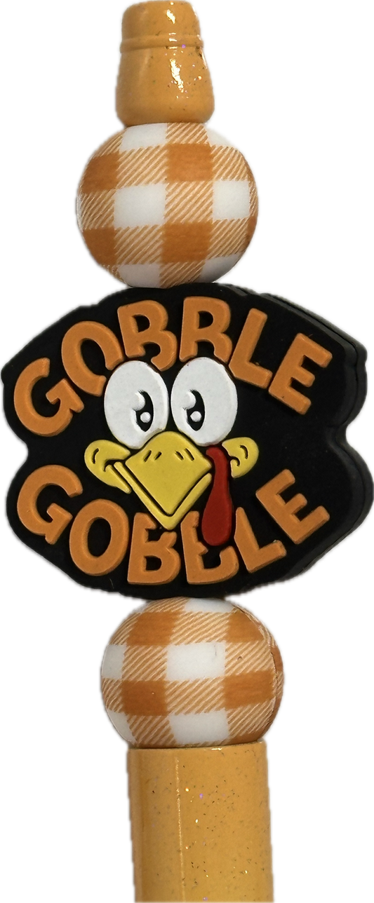 Thanksgiving Focal Bead/ beadable pen/ silicone bead/ keychain bead/DIY/turkey