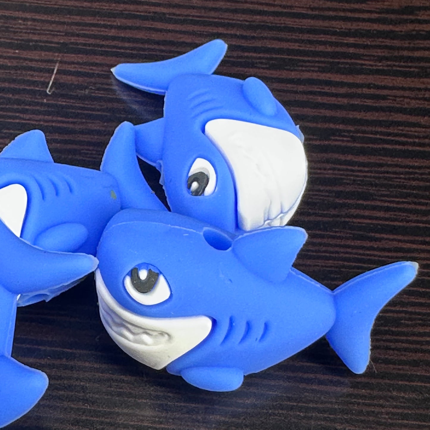 3D Shark focal bead /silicone bead for beadable pens, rods, brushes, keychains