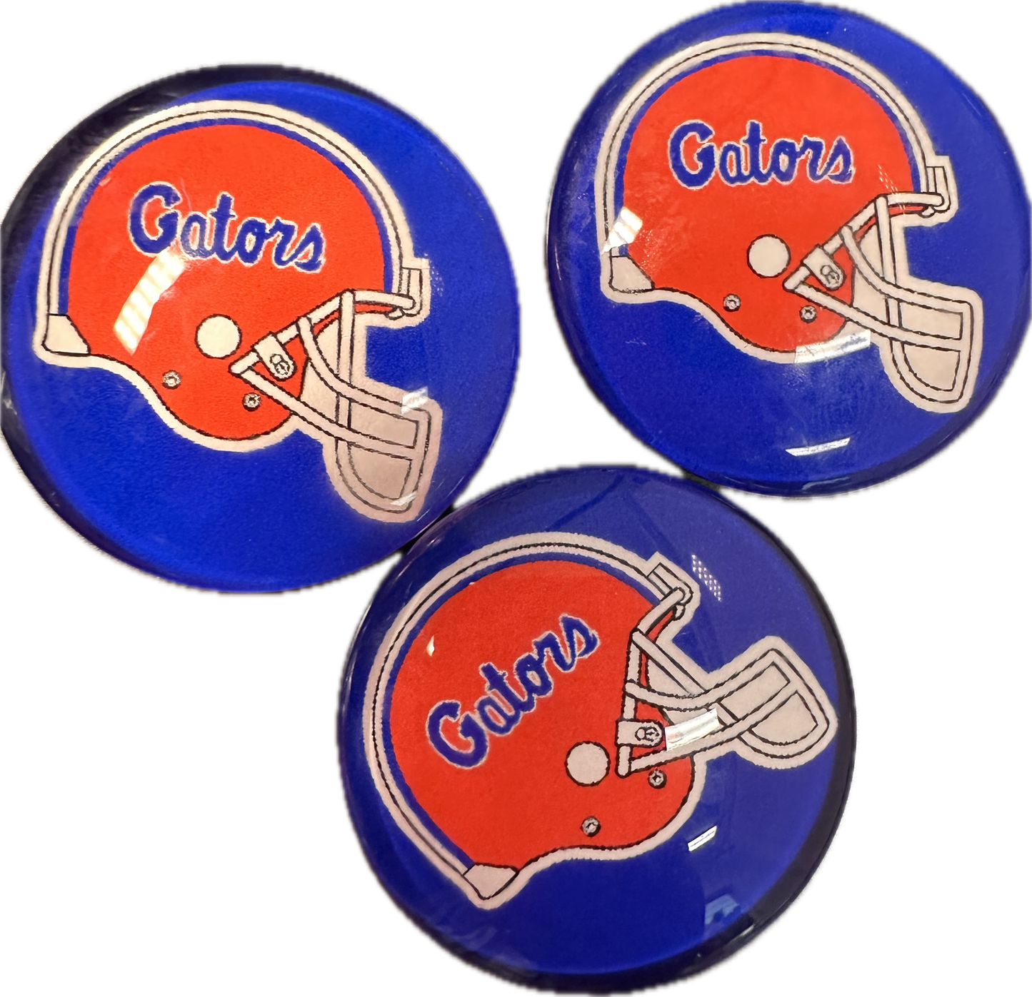 Florida Gators Cabochons acrylic charms pendants/ perfect for glueing on your DIY, charm bracelets, necklaces, bag charms, magnets, and so much more 10 different styles