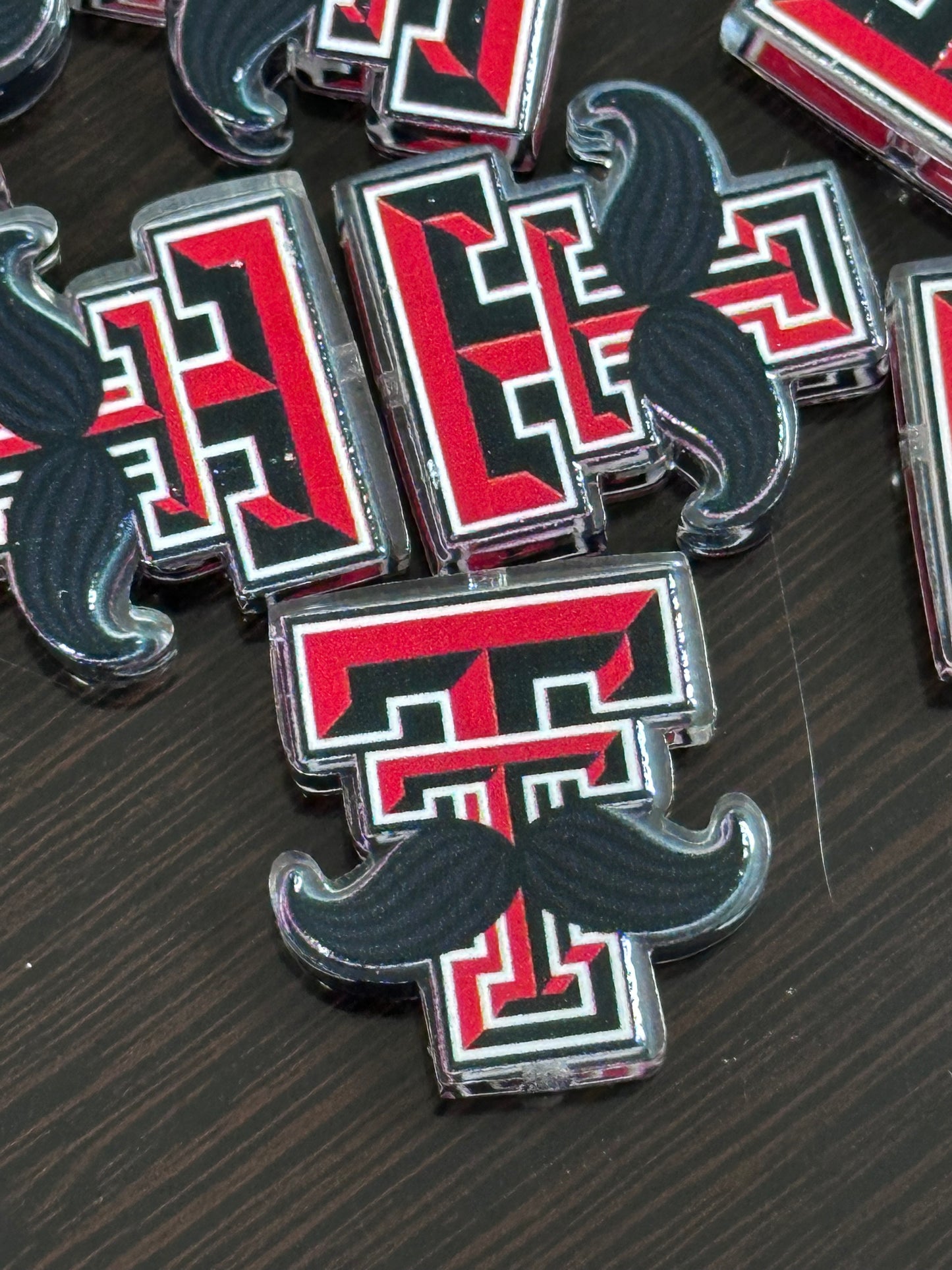 Texas acrylic focal bead- set of 2/ focal bead/ pen beading / keychain bead