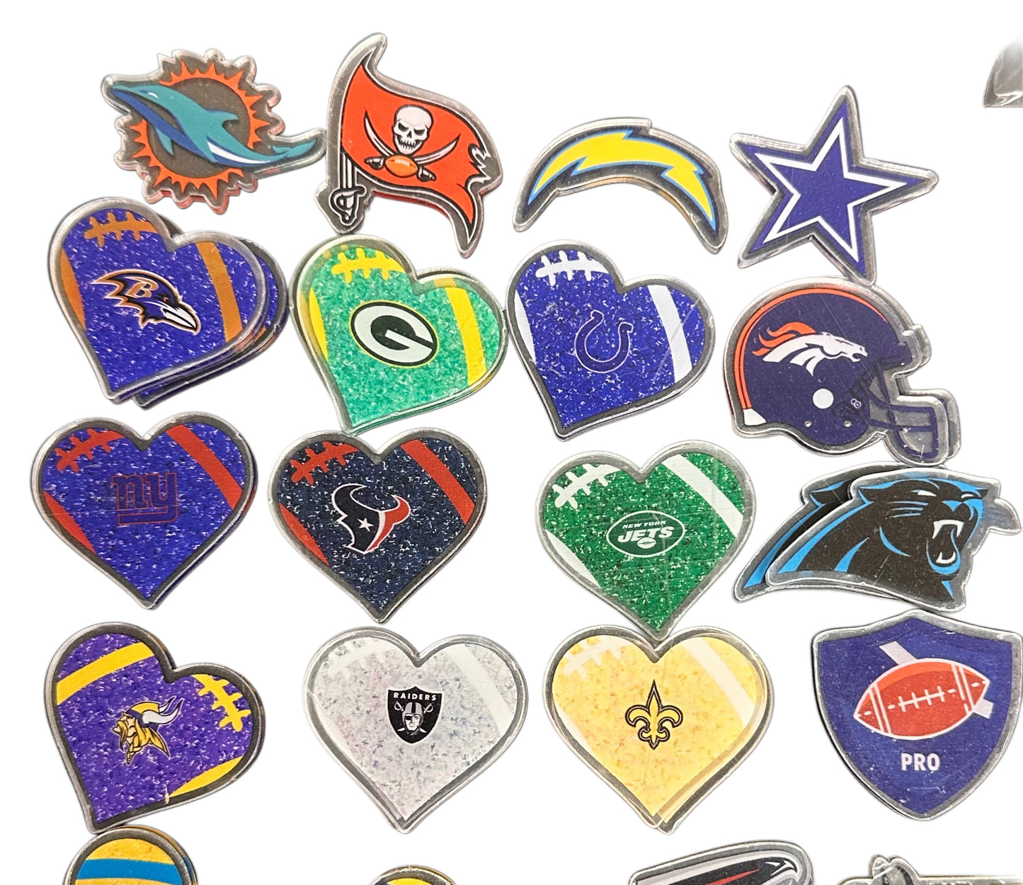 Sports Planars/ Badge Reel - acrylic pieces/ keychain