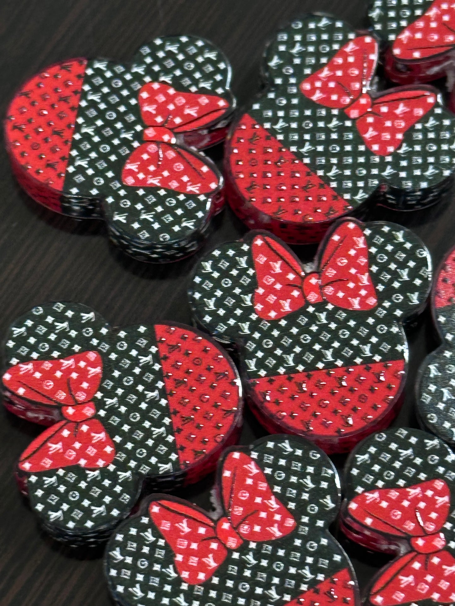 Favorite acrylic focal bead- set of 2/ focal bead/ pen beading / keychain bead/