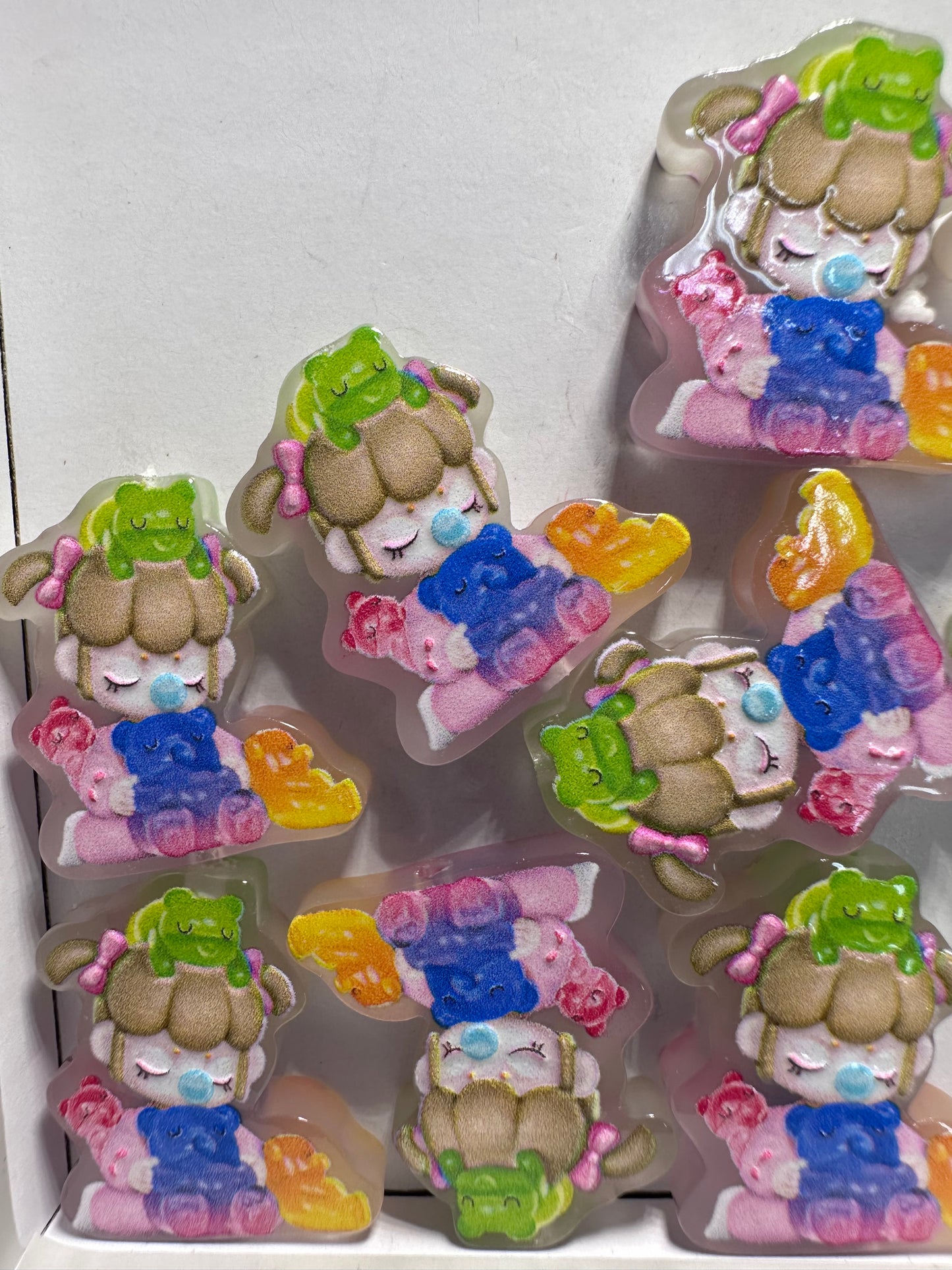 Baby acrylic focal bead- set of 2/ focal bead/ pen beading / keychain bead/ infant