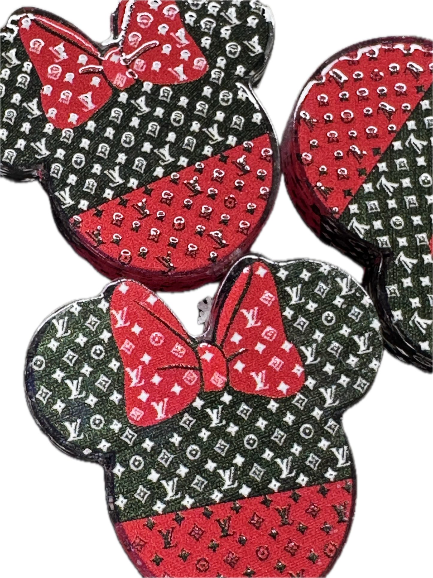 Fancy design Purse Handbag acrylic focal bead- set of 2/ focal bead/ pen beading / keychain bead