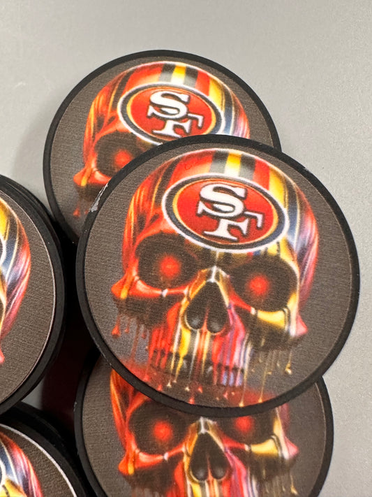 SF focal bead/Skull silicone pen bead
