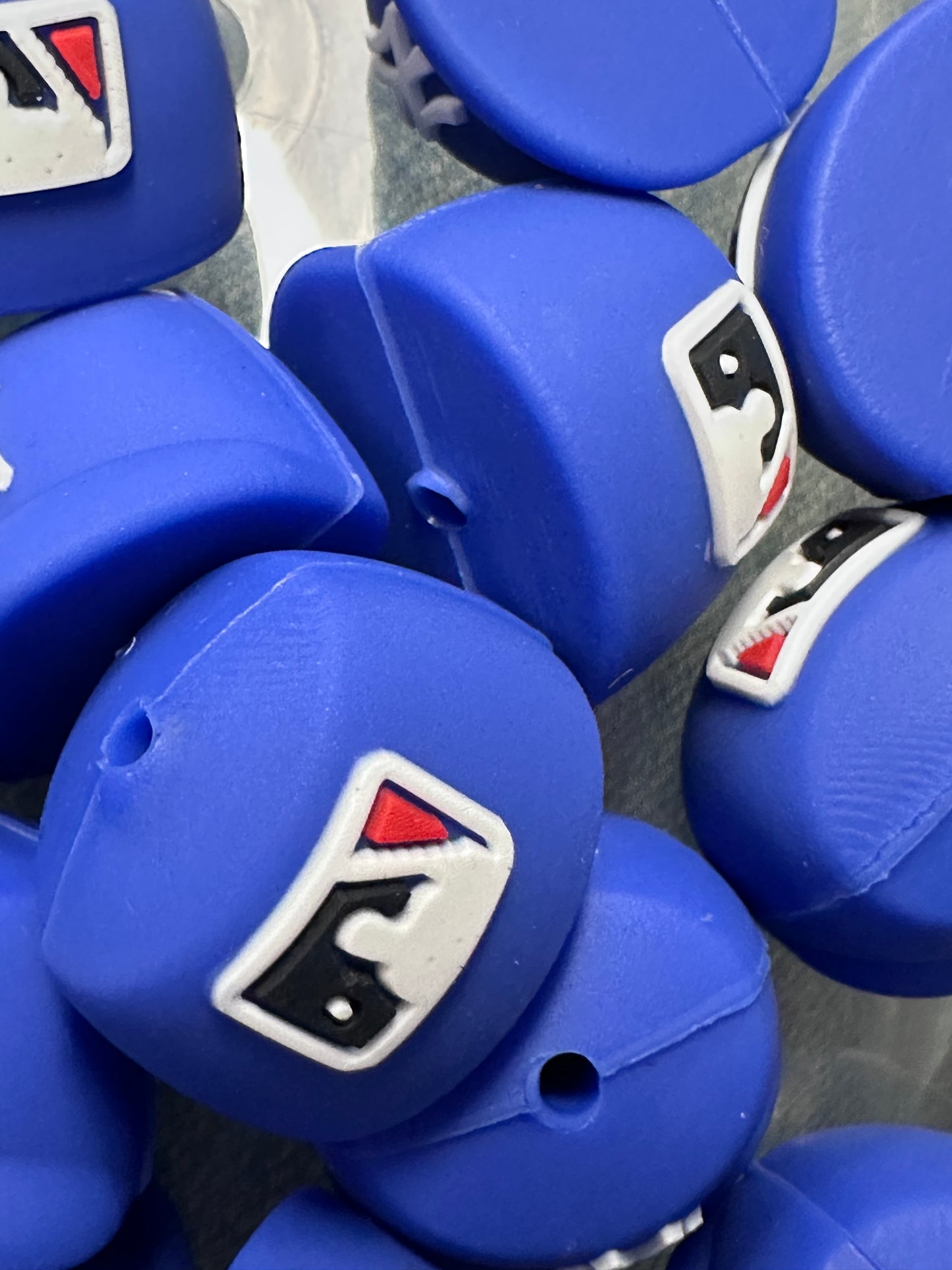 3D baseball hat focal bead/ baseball shaped silicone bead/ #5