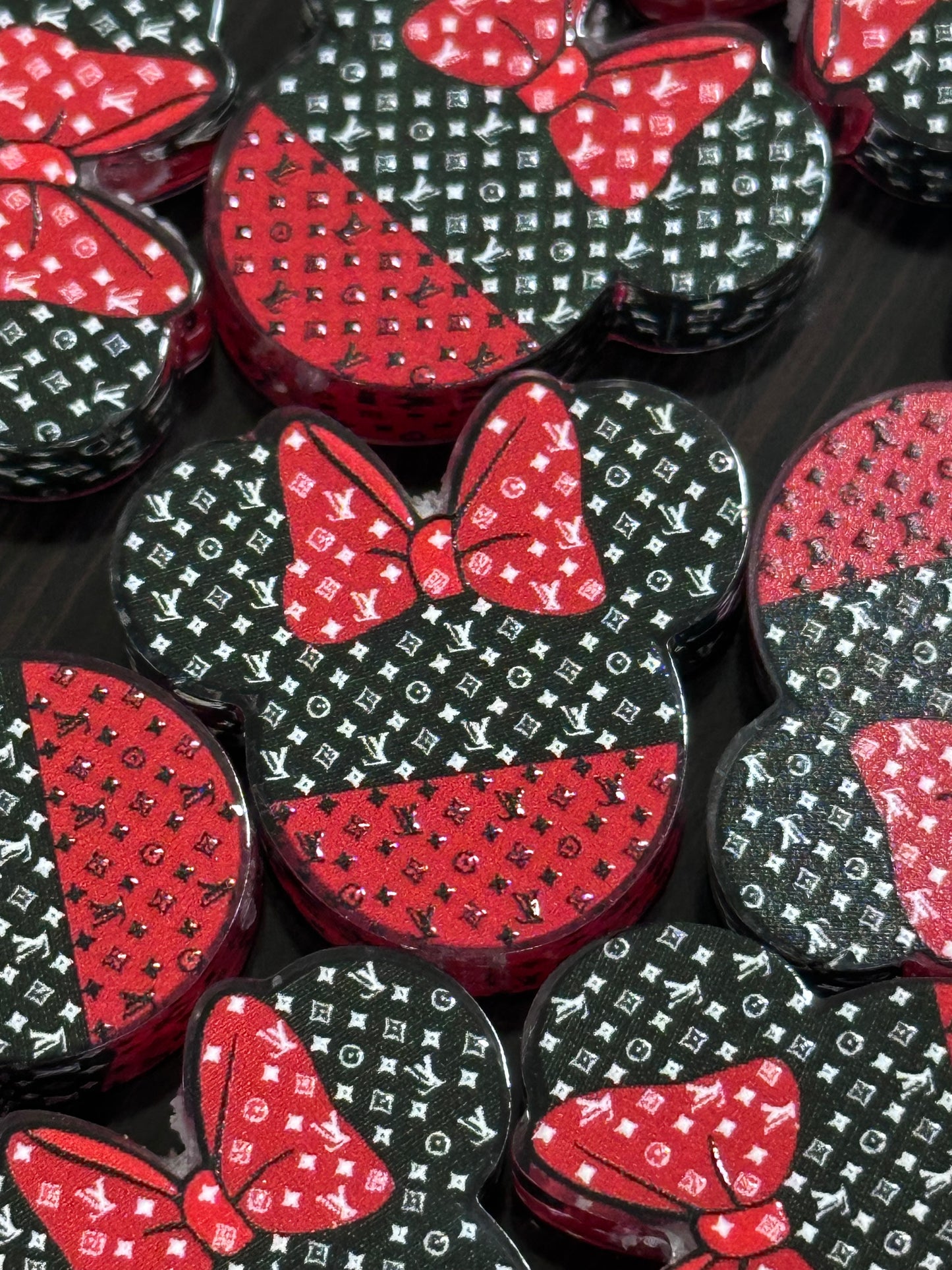 Favorite acrylic focal bead- set of 2/ focal bead/ pen beading / keychain bead/