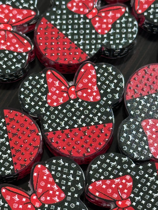 Favorite acrylic focal bead- set of 2/ focal bead/ pen beading / keychain bead/