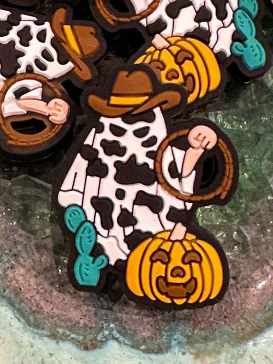 Halloween Ghost Focal Bead / Cowboy hat