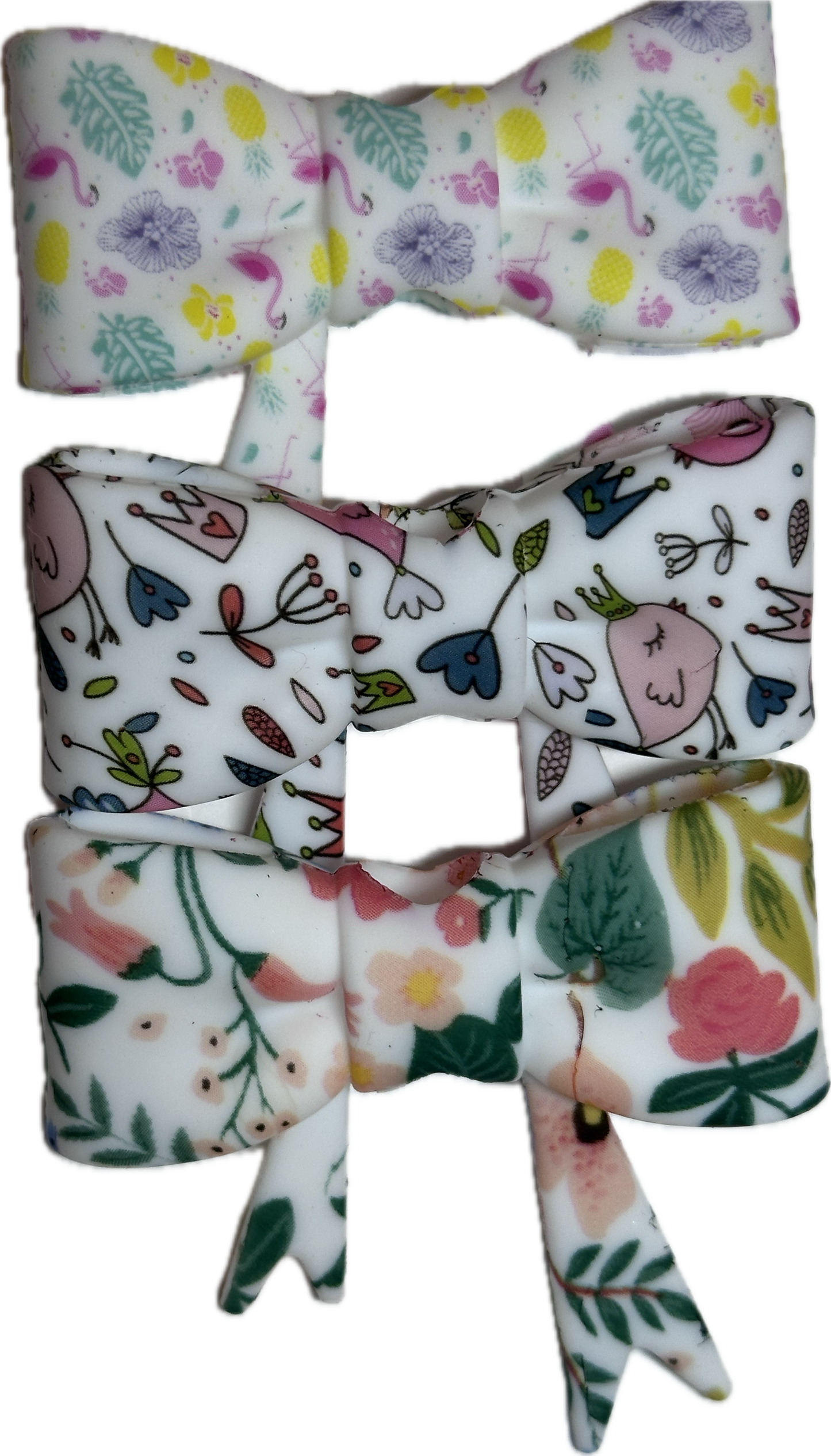 Silicone Bows Focal Bead • Floral Bow Charm • DIY Beaded Pen/ 3 styles to choose from