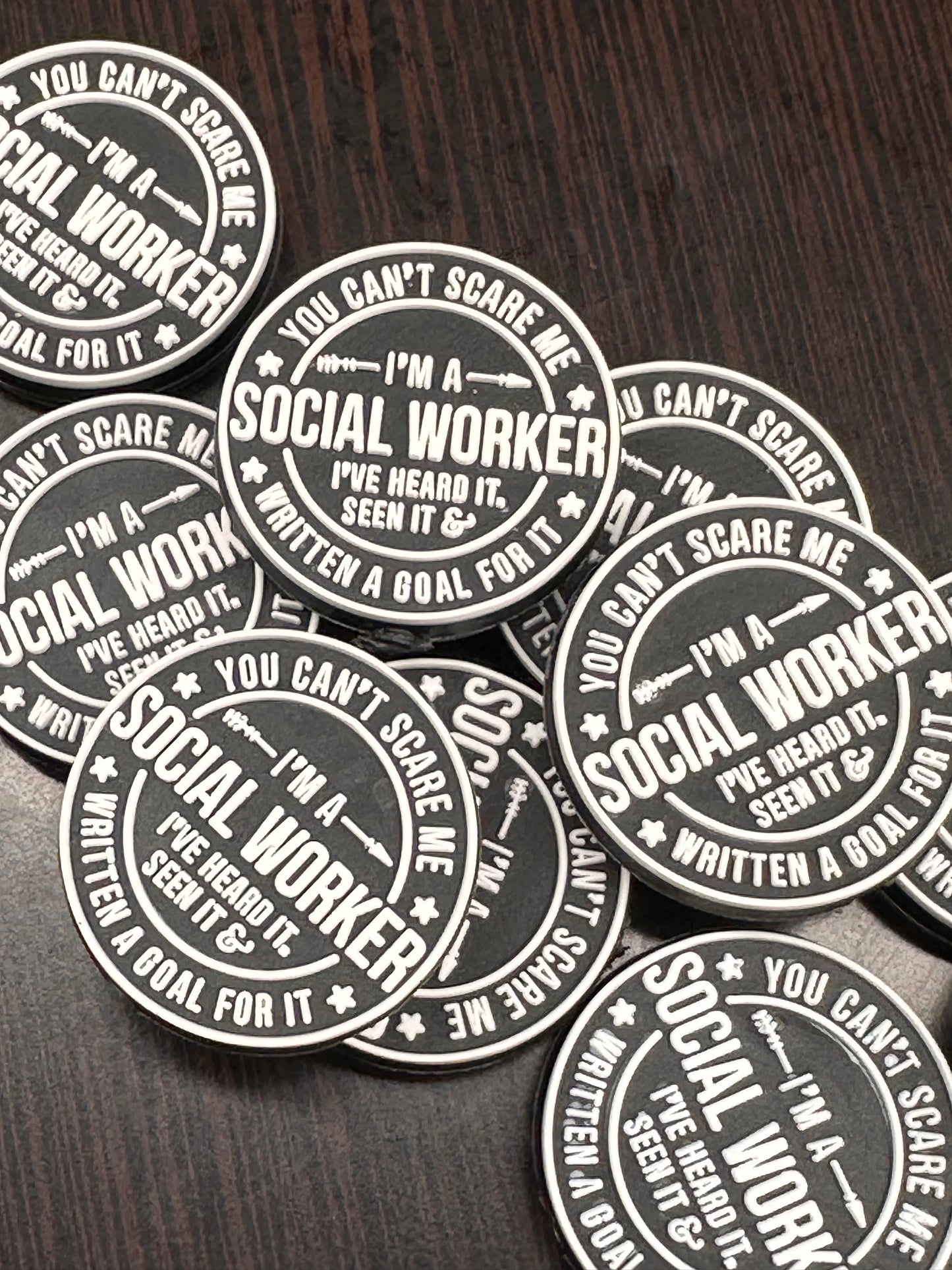 Social worker silicone focal beads/ public health/ family