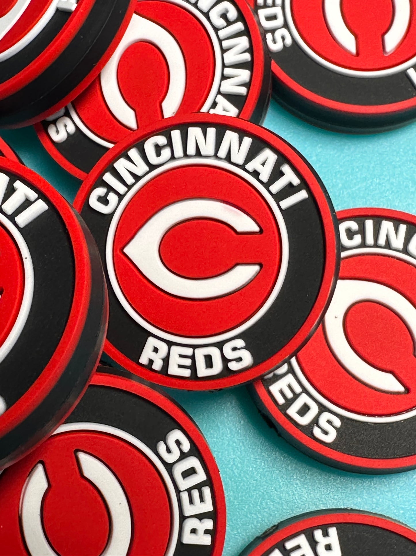 Cincinnati Reds baseball team focal bead/ baseball/