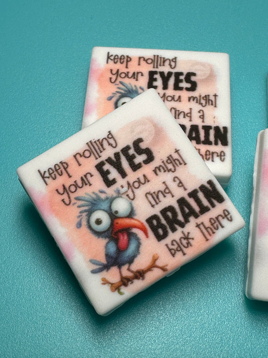 Funny silicone bead/ pen beading/ keychain bead #1