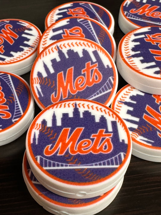 New York Mets focal bead/ baseball/ New Bead!