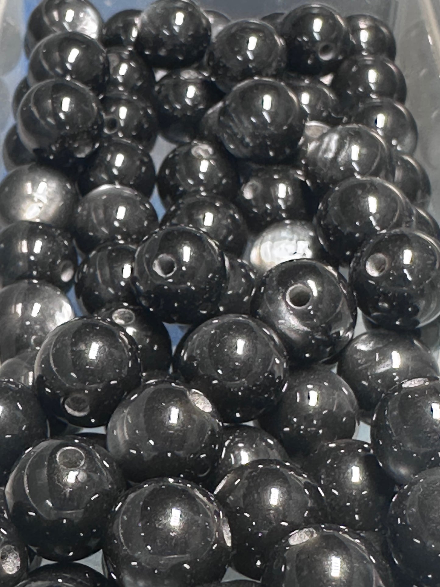 Black Cat Eye Beads – 10mm sold in sets of 10,25,or 50