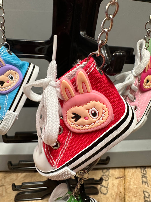 Labubu high top sneaker keychains/ Monster keychain/ Converse
