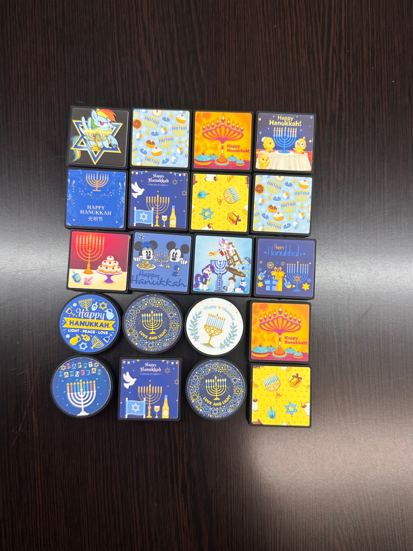 Hanukkah Focal Bead/ beadable pen/ Silicone  bead/ keychain bead/