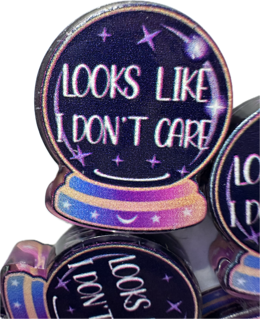 Crystal ball acrylic focal bead- set of 2/ focal bead/ pen beading / keychain bead/