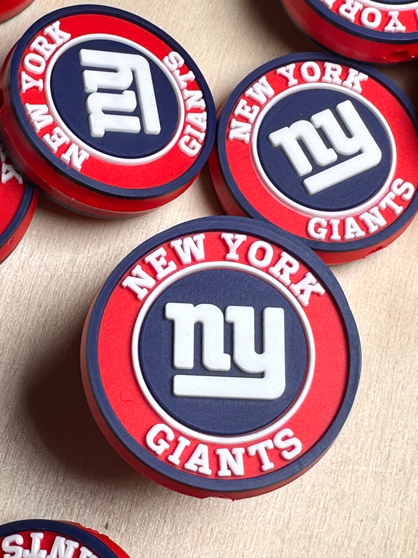 New York Giants focal bead / football