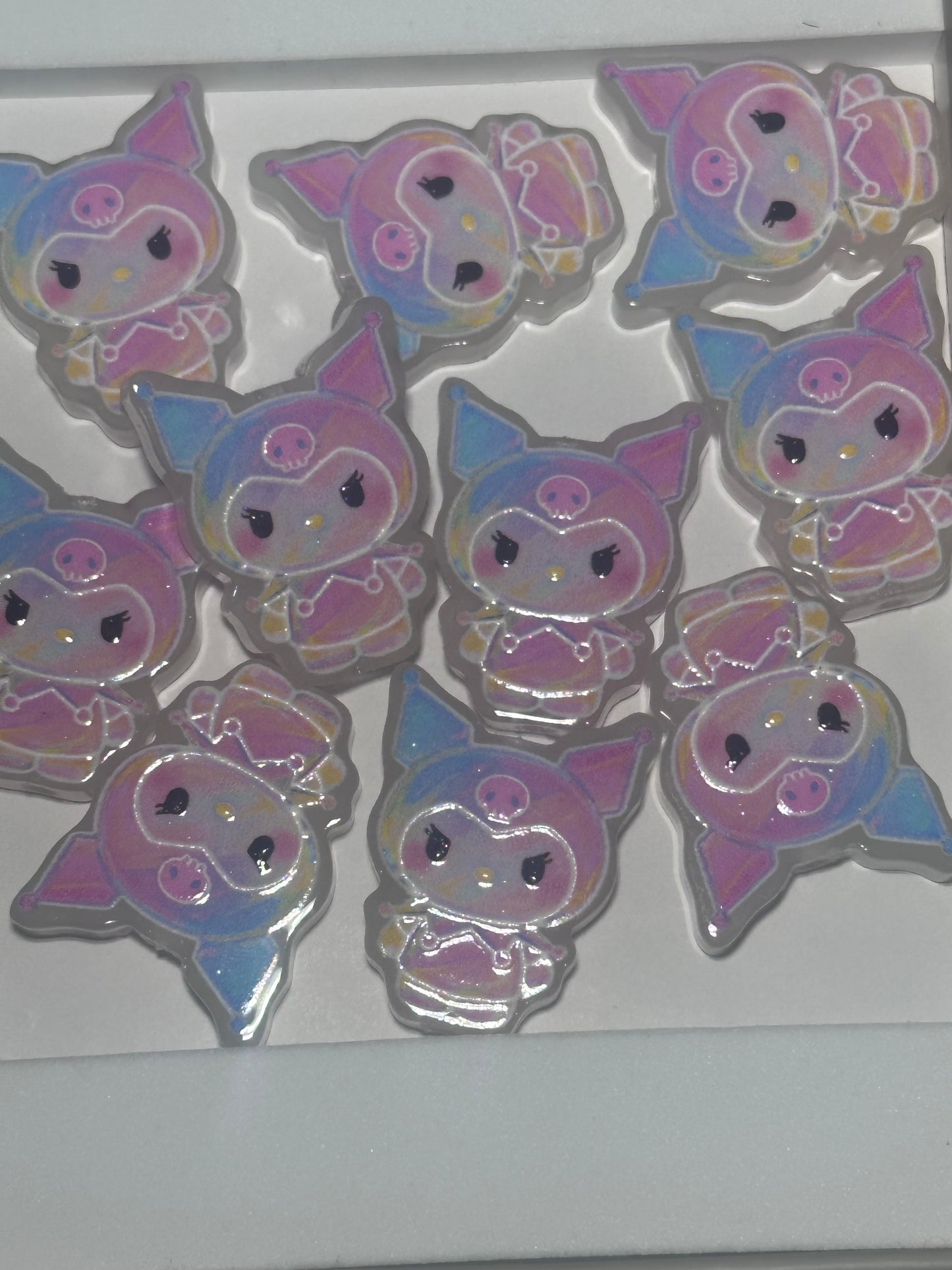 Character acrylic focal bead- set of 2/ focal bead/ pen beading / keychain bead