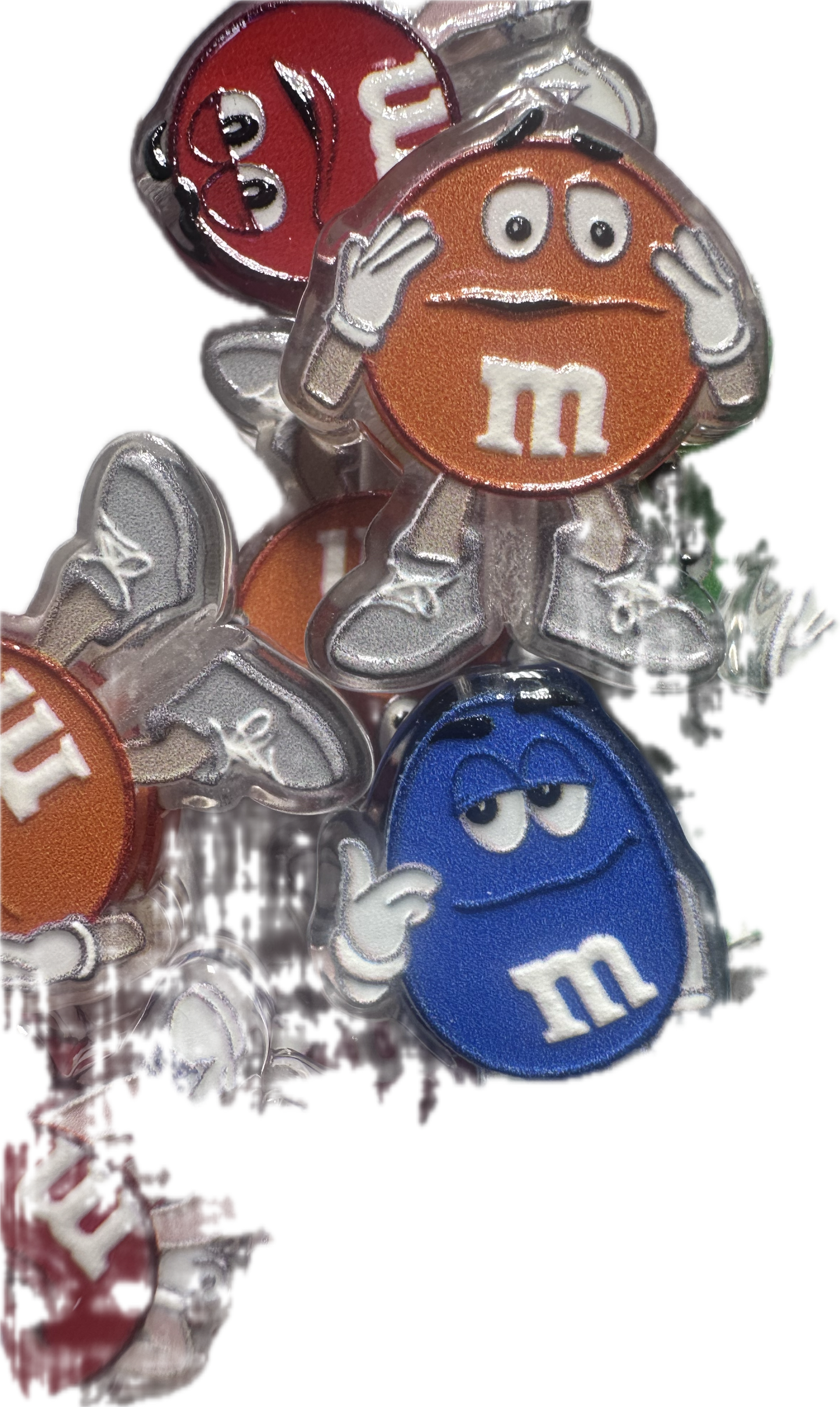 Candy acrylic focal bead- set of 2/ focal bead/ pen beading / keychain bead / Colorful chocolate candy