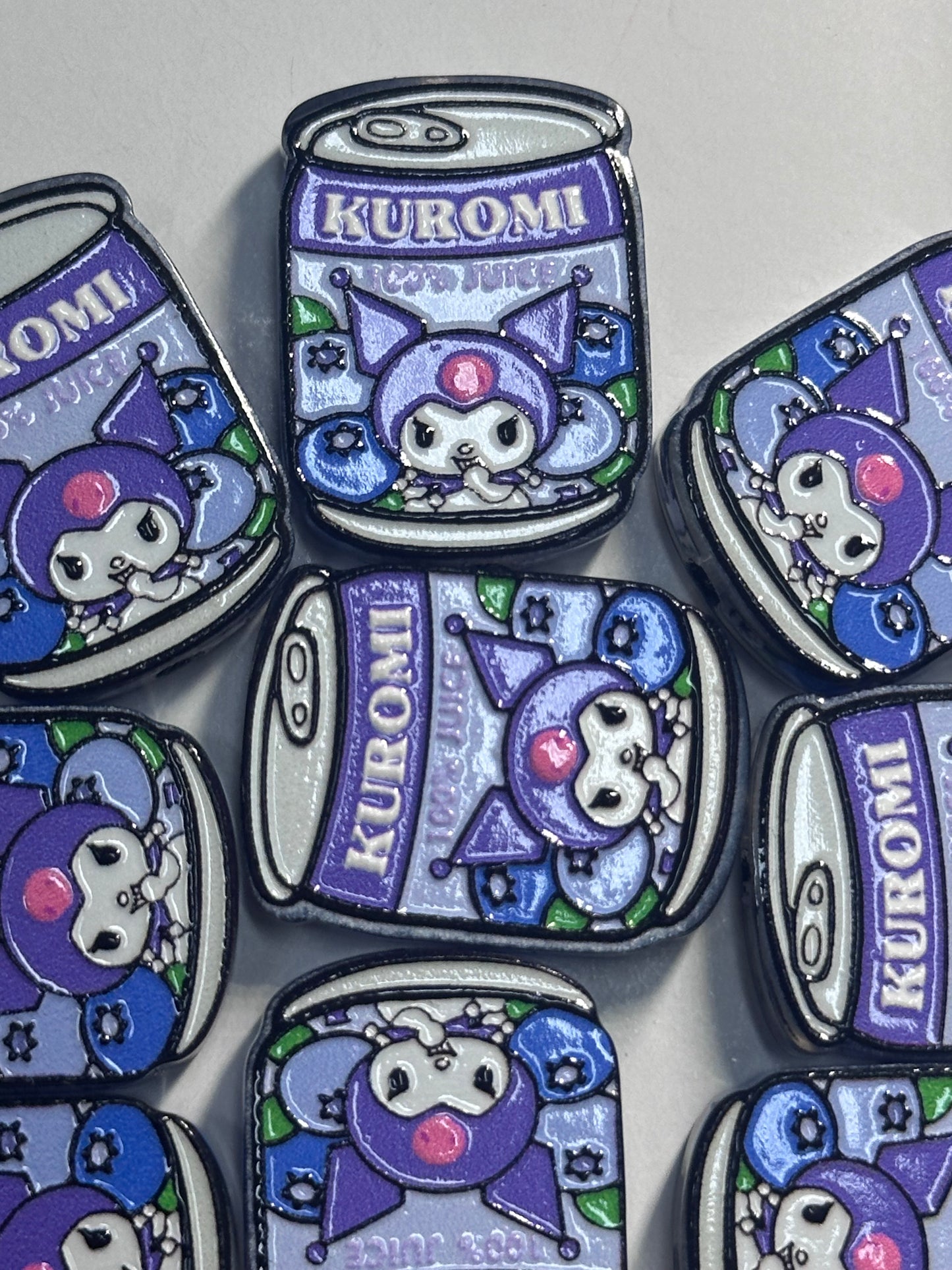 Kuku Juice acrylic focal bead- set of 2/ focal bead/ pen beading / keychain bead/