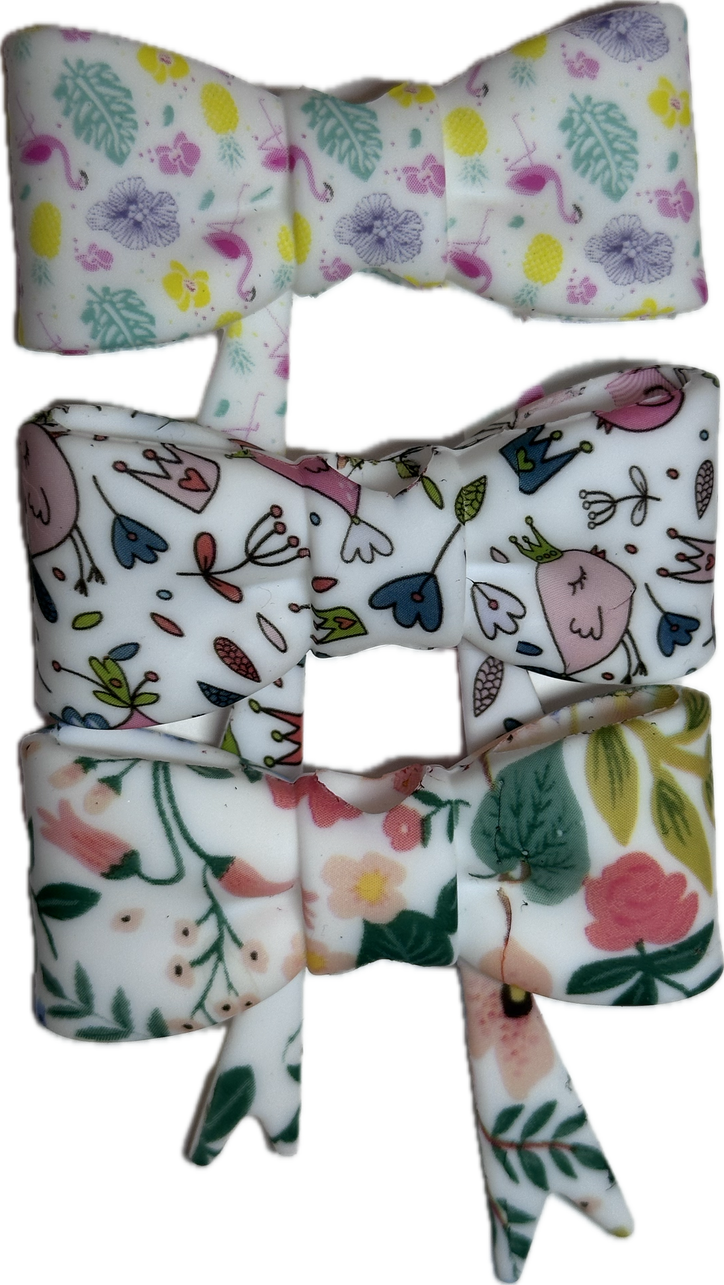 Silicone Bows Focal Bead • Floral Bow Charm • DIY Beaded Pen/ 3 styles to choose from