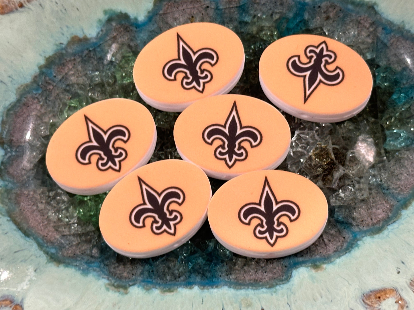 New Orleans Saints Football team focal bead / football