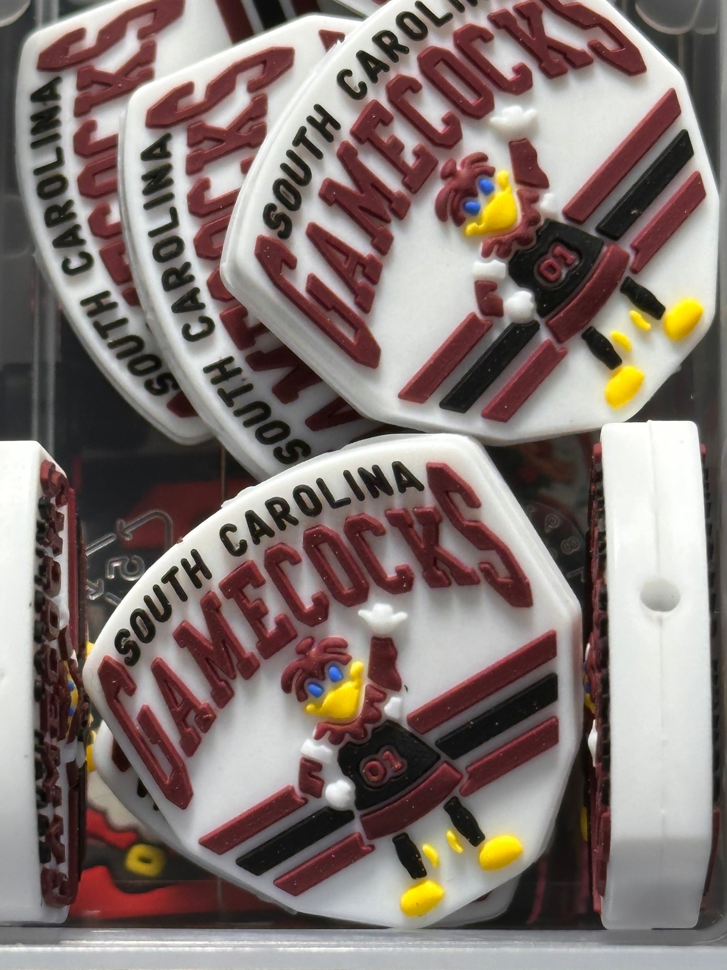 South Carolina Gamecocks focal bead / football