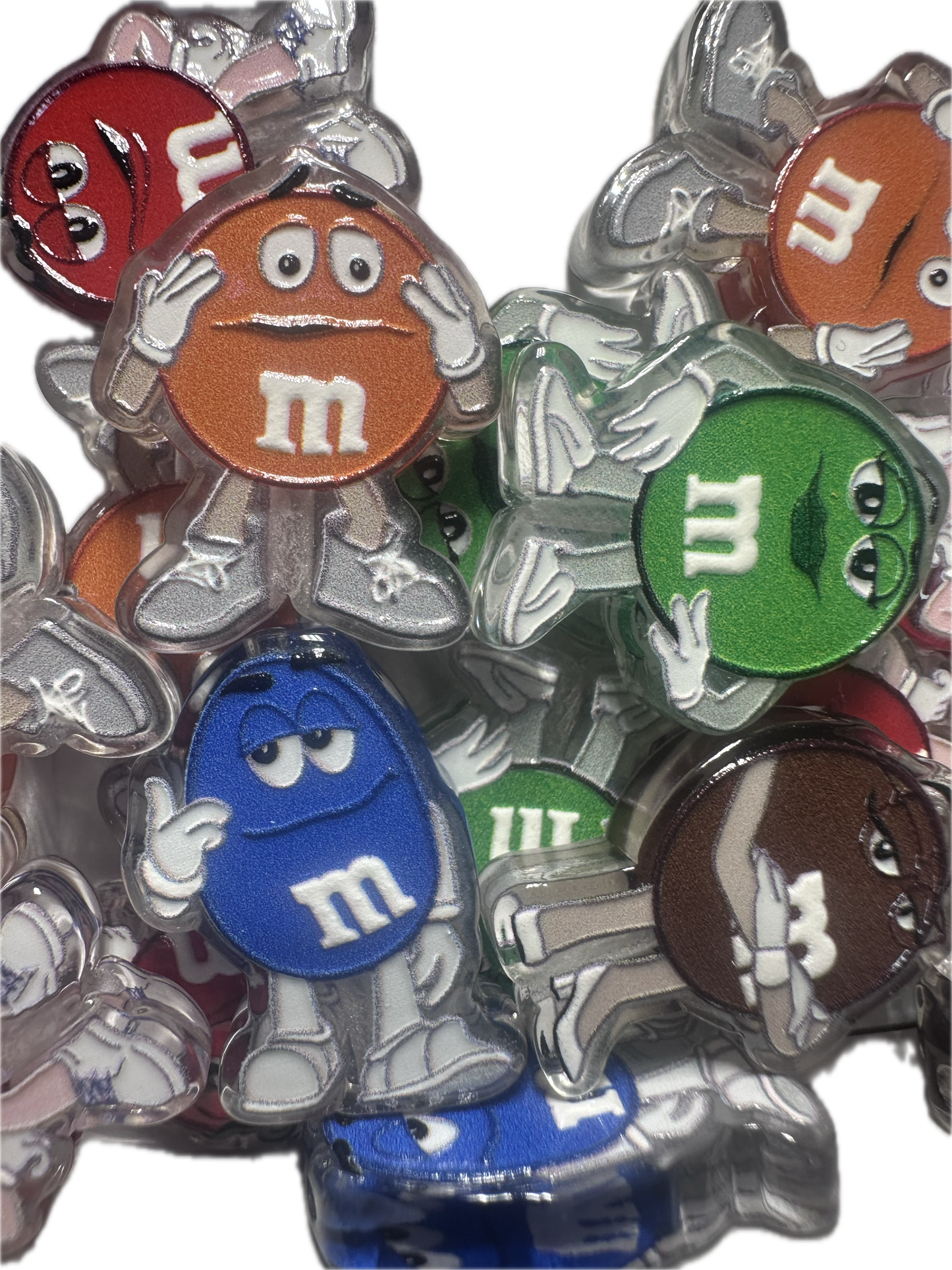 Candy acrylic focal bead- set of 2/ focal bead/ pen beading / keychain bead / Colorful chocolate candy