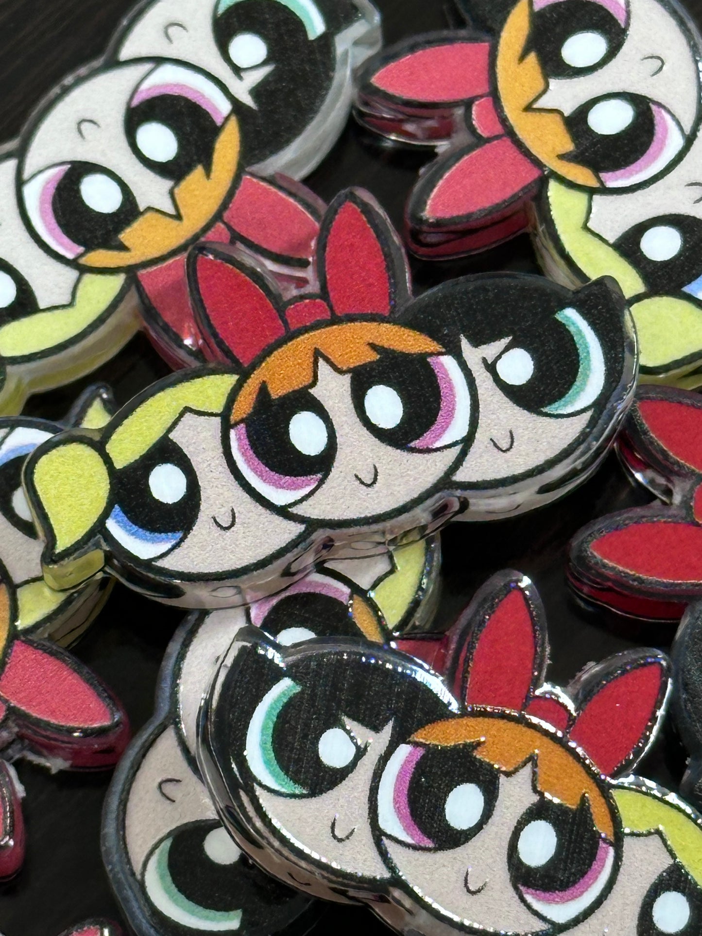 PPG acrylic focal bead- set of 2/ focal bead/ pen beading / keychain bead / girls