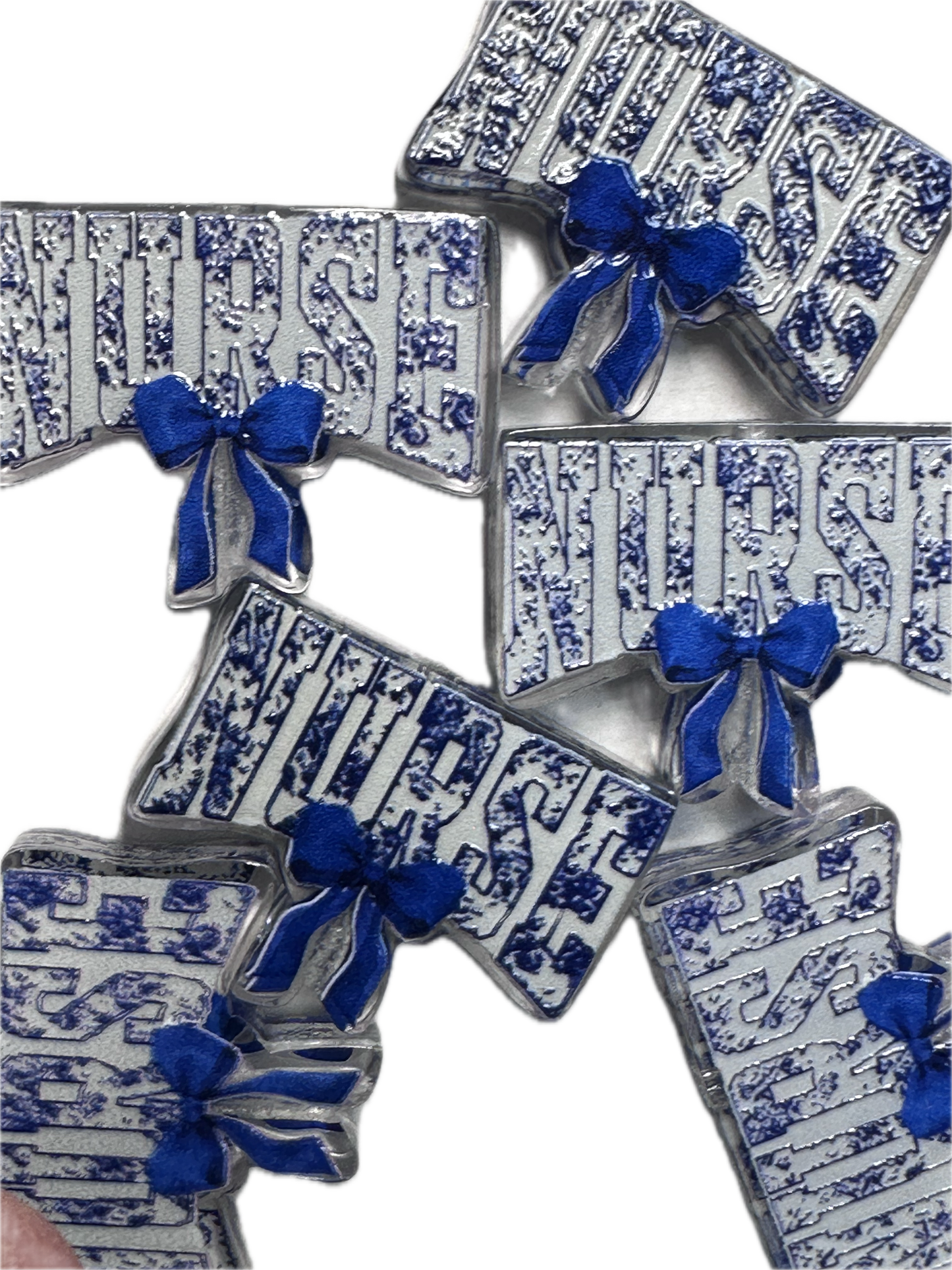 Nurse acrylic focal bead- set of 2/ focal bead/ pen beading / keychain bead/