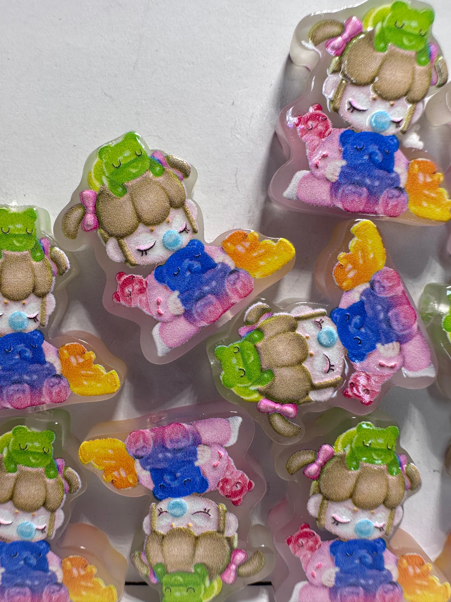 Baby acrylic focal bead- set of 2/ focal bead/ pen beading / keychain bead/ infant