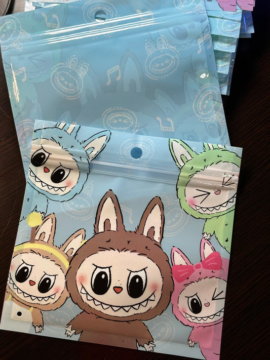 Labubu packing zipper bags/organize/collection bags/ sellers bags/ baggies/ monster bags