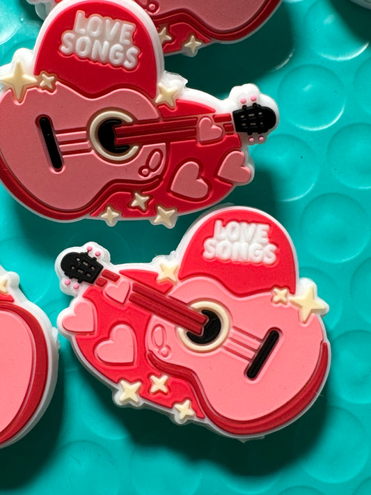 Pink guitar Focal Bead