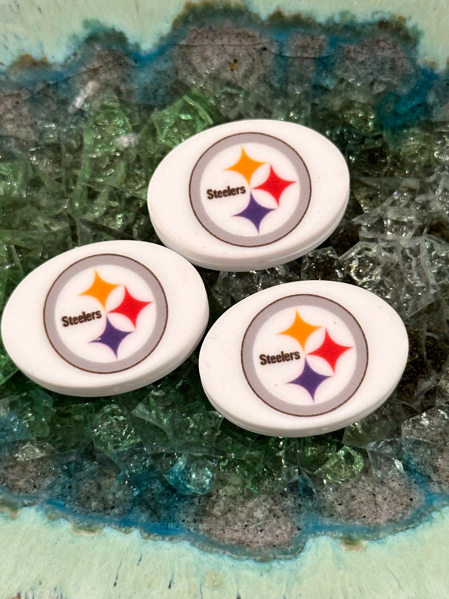 Pittsburg Steelers focal bead / football