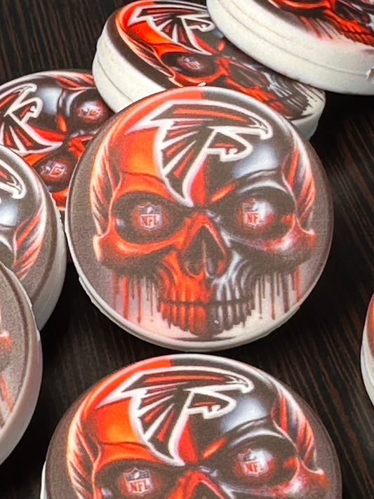 NEW Atlanta Falcons focal bead / football / NFL/ #3 skull