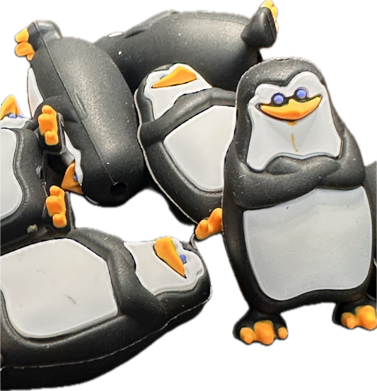 3D Penguins focal bead /